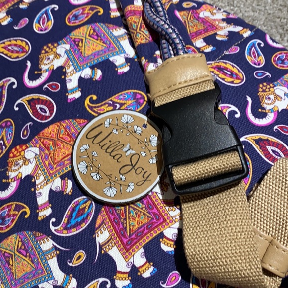 One shoulder Backpack carryall elephant print - Picture 6 of 14